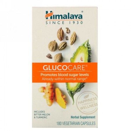 Himalaya, グルコケア、 180植物性カプセル