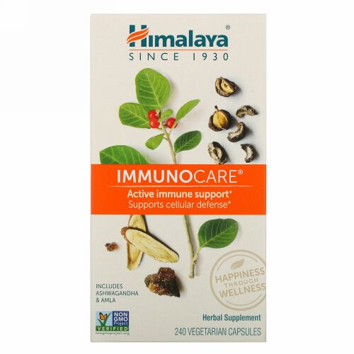 Himalaya, イムノケア、ベジタリアンカプセル240個