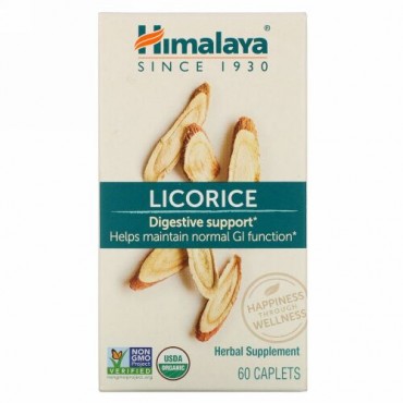 Himalaya, 甘草、胃のサポート、60錠