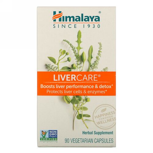 Himalaya, リバーケア、ベジタリアンカプセル90錠