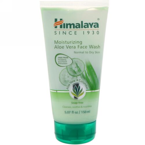Himalaya, Moisturizing Aloe Vera Face Wash, for Normal to Dry Skin, 5.07 fl oz (150 ml) (Discontinued Item)