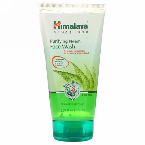 Himalaya, ピュリファイング・ニームフェイスウォッシュ、普通からオイリー肌、5.07 fl oz (150 ml)
