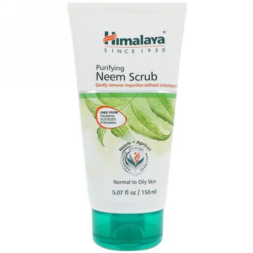 Himalaya, ピューリファイングニームスクラブ、普通から油肌向け、5.07液量オンス (150 ml) (Discontinued Item)