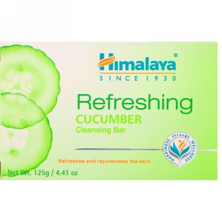 Himalaya, リフレッシュ洗浄せっけん、キュウリ、4.41 oz (125 g) (Discontinued Item)