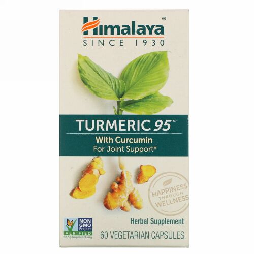 Himalaya, ターメリック95 クルクミン入り、ベジタリアンカプセル60錠