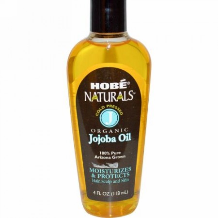 Hobe Labs, ナチュラルズ、有機ホホバオイル、4 fl oz (118 ml)