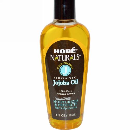Hobe Labs, ナチュラルズ、有機ホホバオイル、4 fl oz (118 ml)