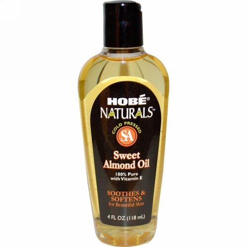 Hobe Labs, ナチュラルズ, スウィートアーモンドオイル, 4液量オンス (118 ml)