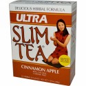 Hobe Labs, ウルトラスリムティー、シナモンアップル、カフェインレス、24ハーブティーバッグ、1.69 oz (48 g) (Discontinued Item)