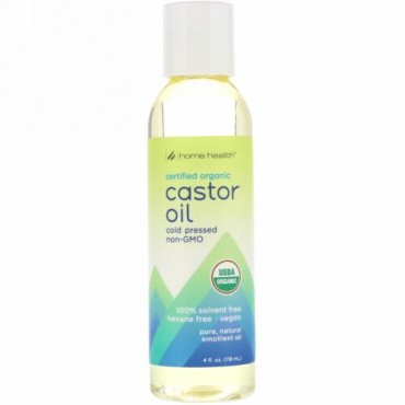 Home Health, オーガニックカスターオイル、8 fl oz (236 ml)