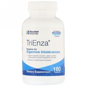 Houston Enzymes, トリエンザ、消化不良を解消する酵素、180粒