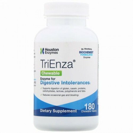 Houston Enzymes, TriEnzaチュアブル、180チュアブル錠