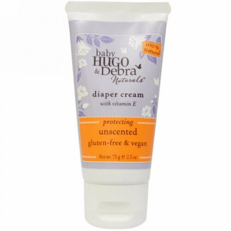 Hugo Naturals, ベビー, ダイパークリーム, 無臭, 2.5 オンス (71 g) (Discontinued Item)