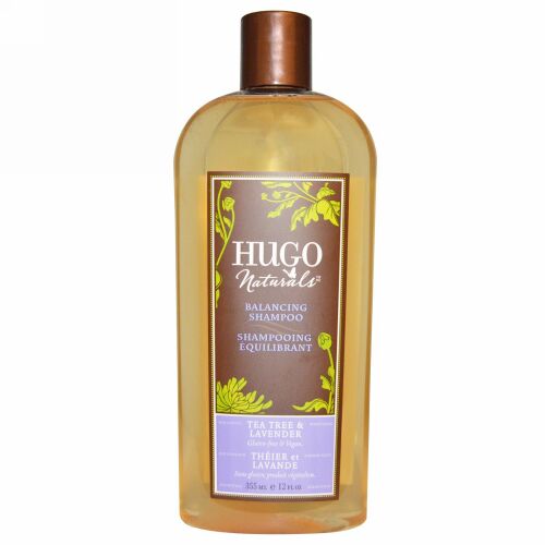 Hugo Naturals, バランシングシャンプー, ティーツリー & ラベンダー,  12 液量オンス (355 ml) (Discontinued Item)