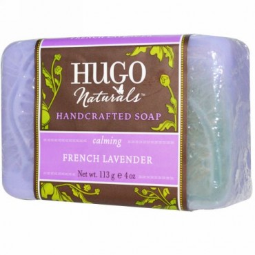 Hugo Naturals, ハンドクラフテッドソープ、フレンチラベンダー、4 oz (113 g) (Discontinued Item)