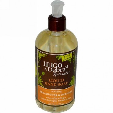 Hugo Naturals, 液体ハンドソープ、 シアバター&オートミール、 12液量オンス (355 ml) (Discontinued Item)