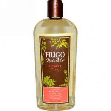 Hugo Naturals, シャワージェル, グレープフルーツ, 12 液量オンス (355 ml) (Discontinued Item)