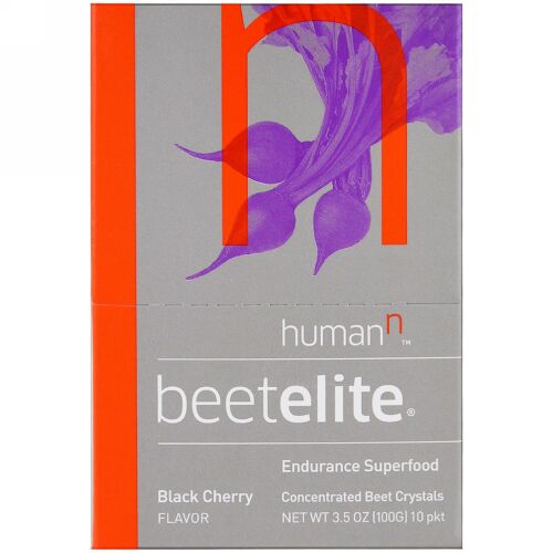 HumanN, ビーテライト、ブラックチェリー風味、10包、3.5オンス（100 g） (Discontinued Item)