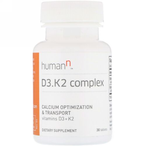 HumanN, D3, K2 Complex, Calcium Optimization & Transport, 30 Tablets (Discontinued Item)