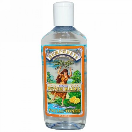 Humphrey's, シトラス・ウィッチヘーゼル、オイル・コントローリング・フェイシャルトナー、 8 液量オンス (237 ml) (Discontinued Item)