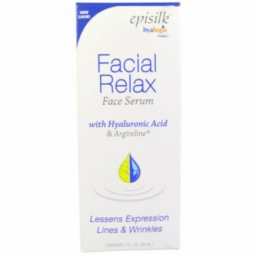 Hyalogic, エピシルク（Episilk）, フェイシャルリラックス フェイスセラム（美容液）, 1液量オンス（30 ml）