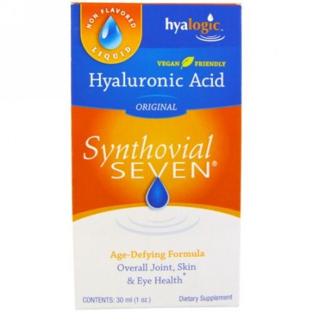 Hyalogic, ヒアルロン酸, シンソビアルセブン（Synthovial Seven）, 1液量オンス（30 ml）