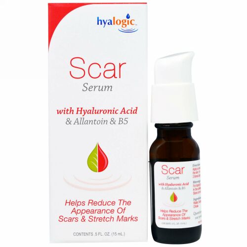 Hyalogic, ヒアルロン酸、アラントイン、B5を配合したスカーセラム、5 液体オンス（15 ml）