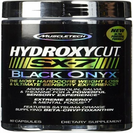 Hydroxycut, Hydroxycut SX-7 Black Onyx, 80 Capsules (Discontinued Item)