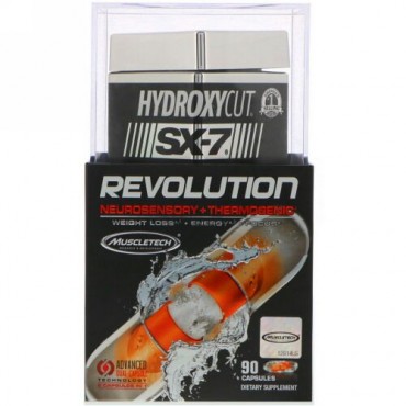 Hydroxycut, SX-7レボリューション、 感覚神経 + 熱発生、カプセル90粒 (Discontinued Item)