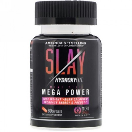 Hydroxycut, Slay by Hydroxycut（スレイバイハイドロキシカット）、カプセル60粒 (Discontinued Item)