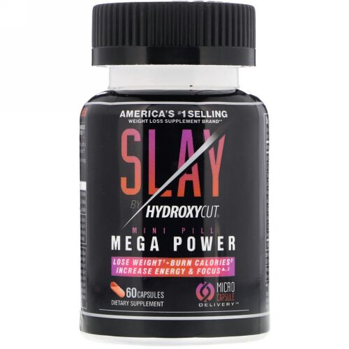 Hydroxycut, Slay by Hydroxycut（スレイバイハイドロキシカット）、カプセル60粒 (Discontinued Item)
