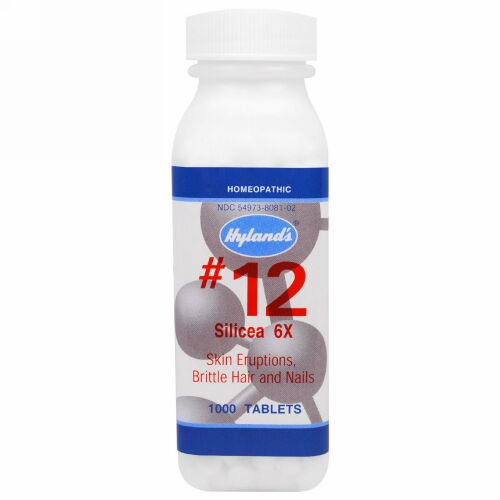 Hyland's, Silicea 6X, #12, 1000 Tablets