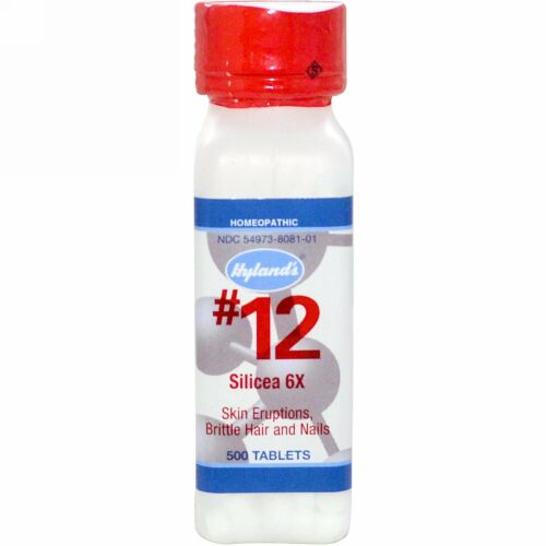 Hyland's, Silicea 6X（シリシア 6X）、#12、500錠