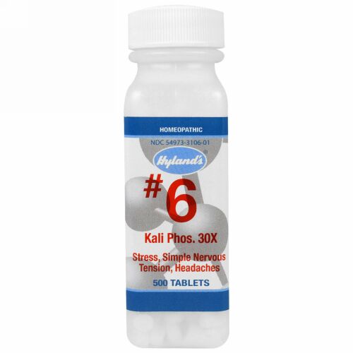 Hyland's, #6 Kali Phos. 30X, 500 Tablets (Discontinued Item)