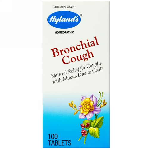 Hyland's, ブロンキアル コフ（気管支咳）、100錠