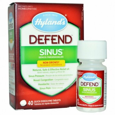 Hyland's, ディフェンド、サイナス、速溶錠40個 (Discontinued Item)