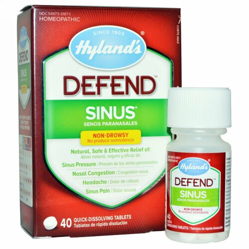 Hyland's, ディフェンド、サイナス、速溶錠40個 (Discontinued Item)