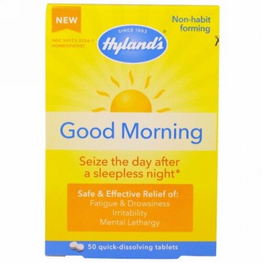Hyland's, グッド・モーイング、即溶タブレット50錠 (Discontinued Item)