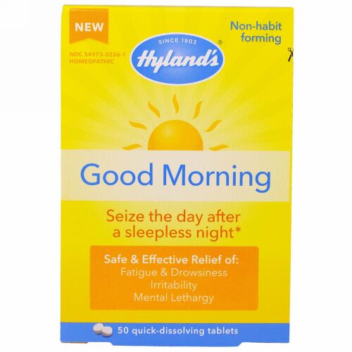 Hyland's, グッド・モーイング、即溶タブレット50錠 (Discontinued Item)