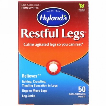 Hyland's, レストフルレッグ、 素早く溶けるタブレット50 錠