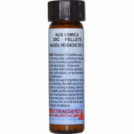 Hyland's, スタンダード ホメオパシック、ナックス ヴォミカ、30C、160粒 (1/4 oz) (Discontinued Item)