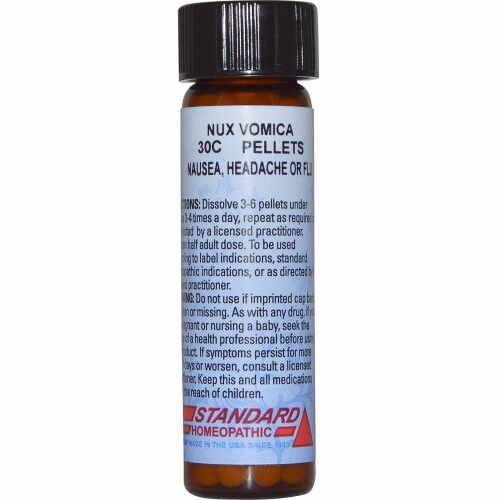 Hyland's, スタンダード ホメオパシック、ナックス ヴォミカ、30C、160粒 (1/4 oz) (Discontinued Item)