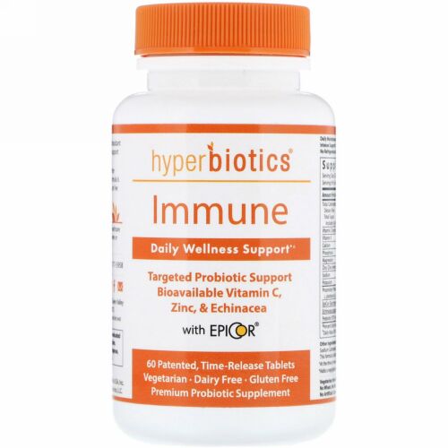 Hyperbiotics, Immune, Daily Wellness Support, 60 Time-Release Tablets