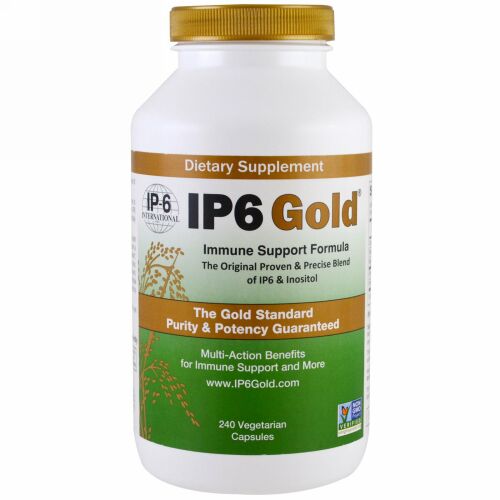 IP-6 International, IP6 Gold（IP6ゴールド）、イミューンサポートフォーミュラ、ベジカプセル240粒