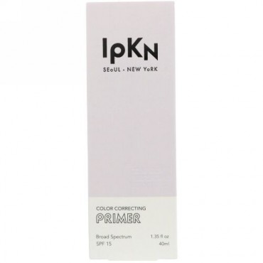 IPKN, カラーコレクティングプライマー SPF 15、パープル、1.35 fl oz (40 ml) (Discontinued Item)