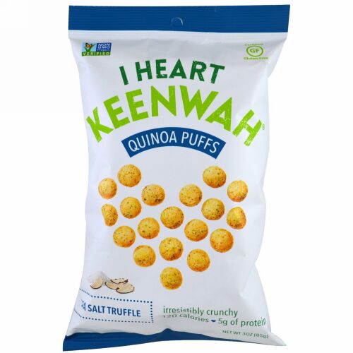 I Heart Keenwah, キヌアパフ, 海塩トリュフ, 3 oz (85 g) (Discontinued Item)