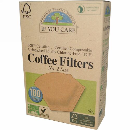 If You Care, コーヒーフィルター、2号サイズ、100枚入り (Discontinued Item)