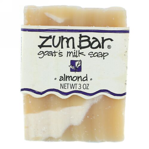 Indigo Wild, ズムバー、 ゴートミルク 石けん、 アーモンド、 3 oz バー