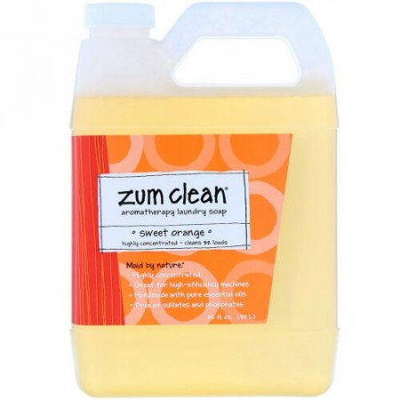 Indigo Wild, ツムクリーン、アロマテラピーランドリーソープ、スイートオレンジ、32液量オンス (.94 L)
