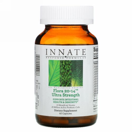 Innate Response Formulas, Flora 20-14（フローラ20-14）、ウルトラストレングス、60粒 (Ice)